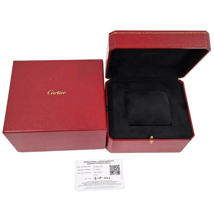 CARTIER 
Tank Must de Cartier watch 
with box and warranty card