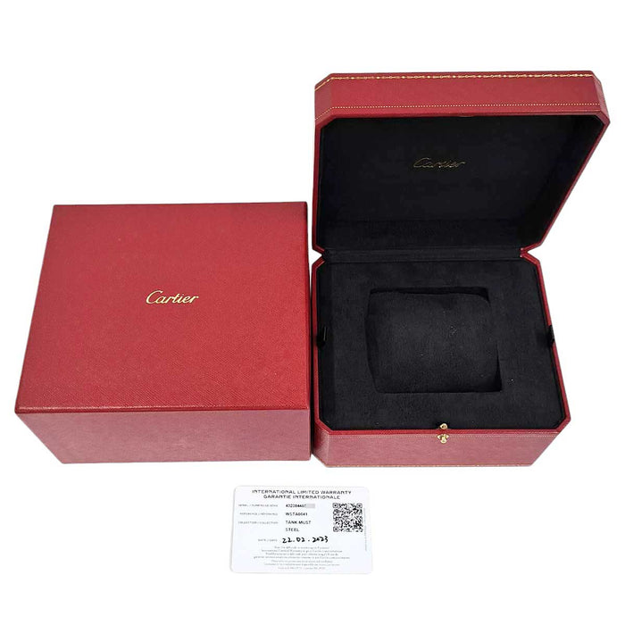 CARTIER  
Tank Must LM  
Con scatola e garanzia