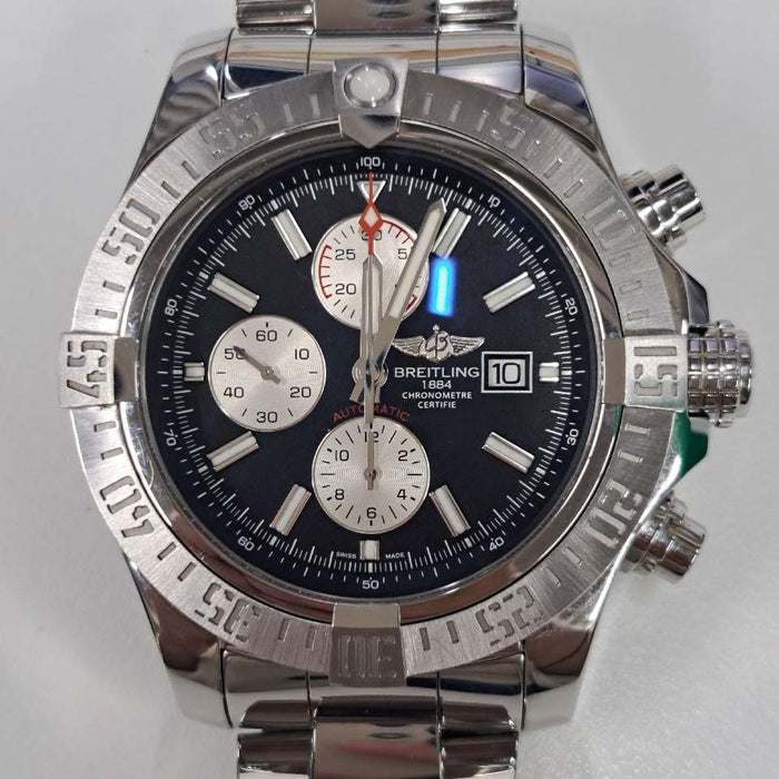 【WHOLESALES】
BREITLING 
A13371 
箱(外箱蓋なし、内箱破損あり)　ギャランティ　クロノメーター証