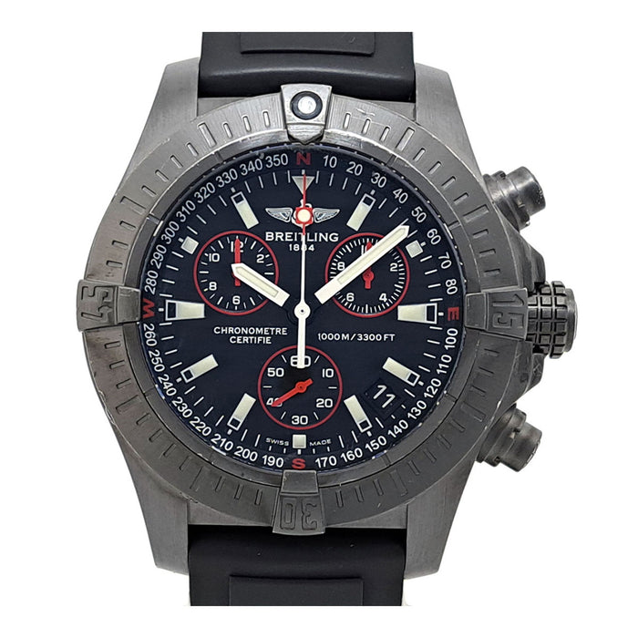 BREITLING 
アベンジャー シーウルフ クロノグラフ ブラックスティール 
箱ギャラ付