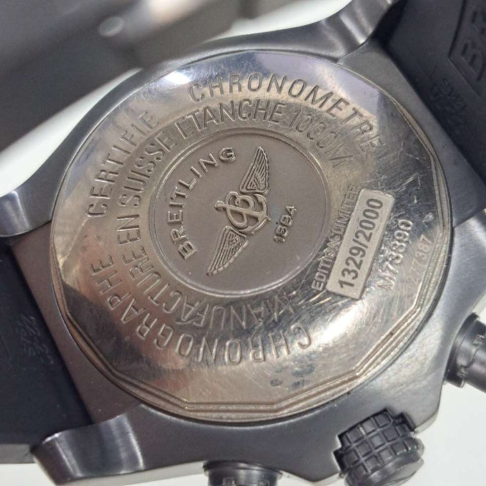 【WHOLESALES】
BREITLING 
M73390 
箱（内箱劣化）　ギャランティ　限定証明証　クロノメーター証