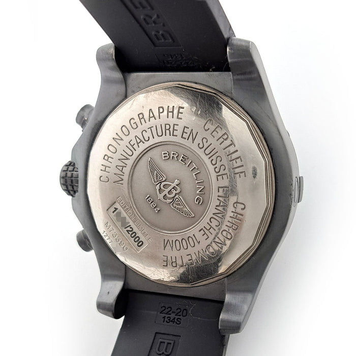 BREITLING 
アベンジャー シーウルフ クロノグラフ ブラックスティール 
箱ギャラ付