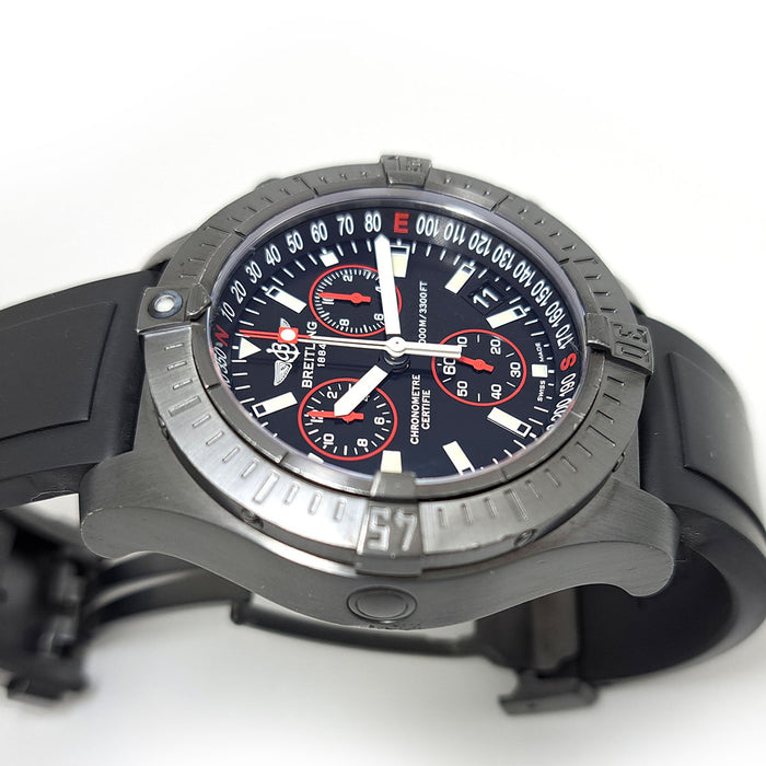 BREITLING 
アベンジャー シーウルフ クロノグラフ ブラックスティール 
箱ギャラ付