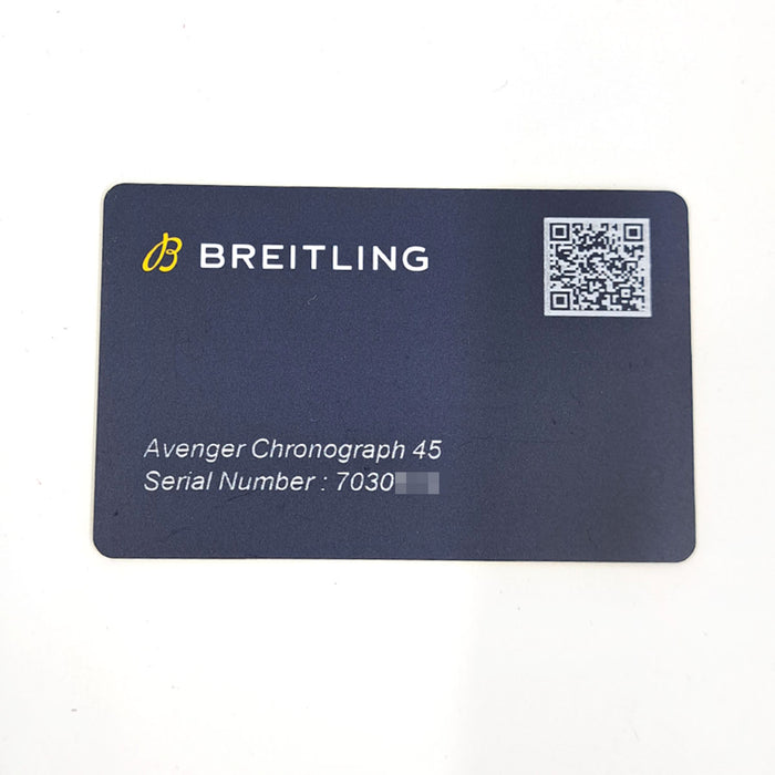 BREITLING 
Avenger Chronograph 45 Night Mission 
With warranty