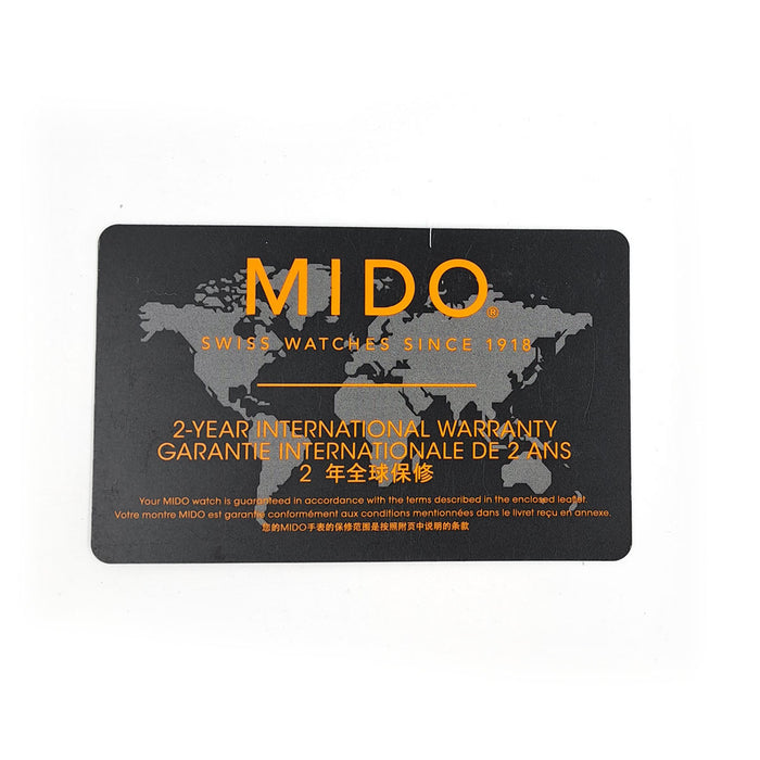 MIDO 
Ocean Star Tribute 
Con certificato di garanzia