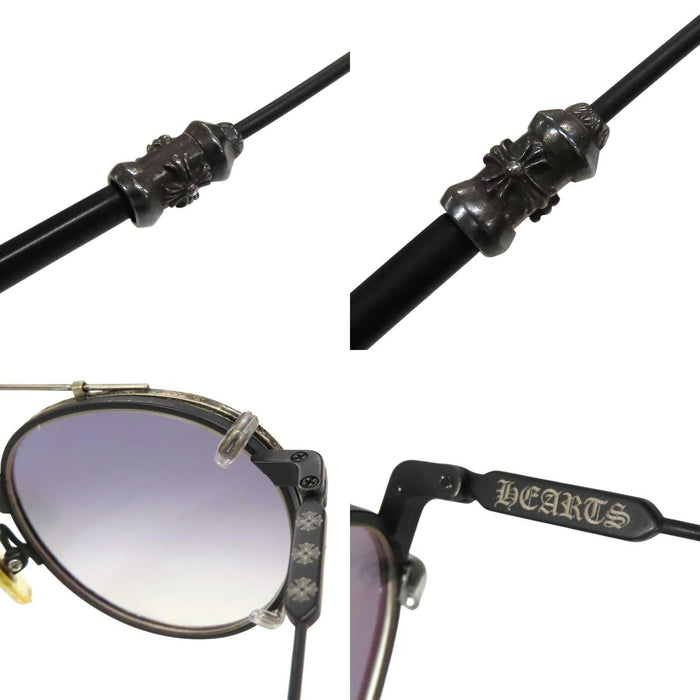 CHROME HEARTS  
Occhiali da sole rotondi  
Doppio ponte
