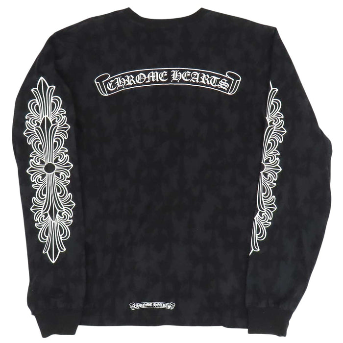 CHROME HEARTS 
CH Graveyard Cemetery Cross L/S Tee 総柄 コットン 
グレイブヤード セメタリークロス ロングスリーブ Tシャツ