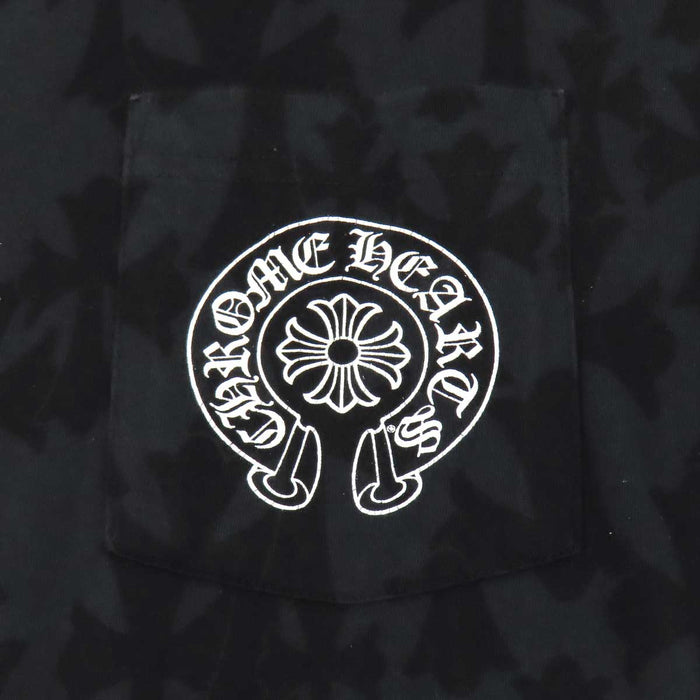 CHROME HEARTS 
CH Graveyard Cemetery Cross L/S Tee 総柄 コットン 
グレイブヤード セメタリークロス ロングスリーブ Tシャツ