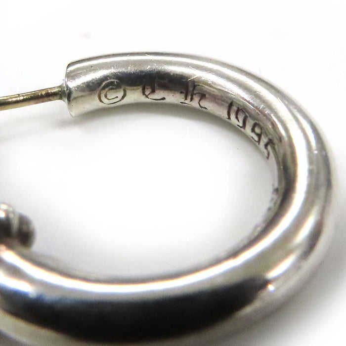CHROME HEARTS 
CH HOOP PLAIN Silver 
Plain Hoop Earrings