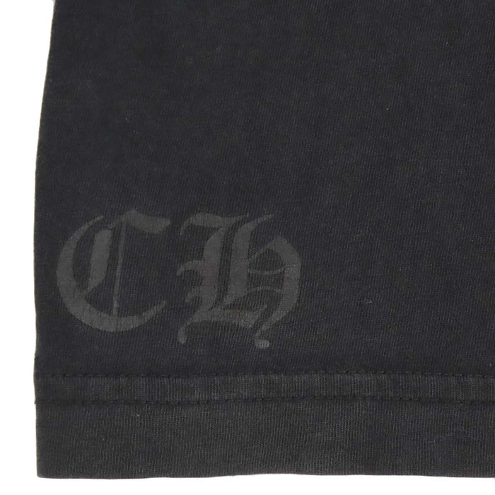 CHROME HEARTS 
CH ロサンゼルス限定 Los Angeles コットン クルーネック 
袖 フローラル ホースシュー プリント ロングスリーブ Tシャツ