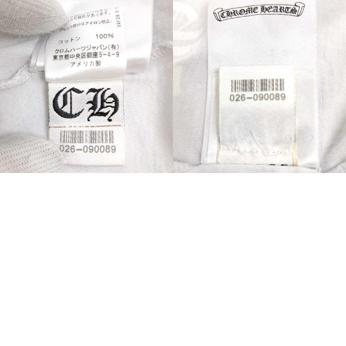 CHROME HEARTS 
CH FUCK YOU coton 
Scroll Label manches logo T-shirt à manches longues