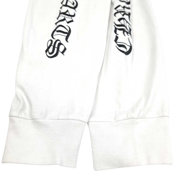 CHROME HEARTS 
CH FUCK YOU コットン 
スクロールラベル 袖ロゴ ロングスリーブ Tシャツ