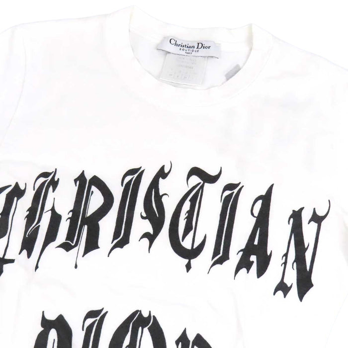 Dior 
CD ゴシック コットン クルーネック 
プリント ロゴ Tシャツ