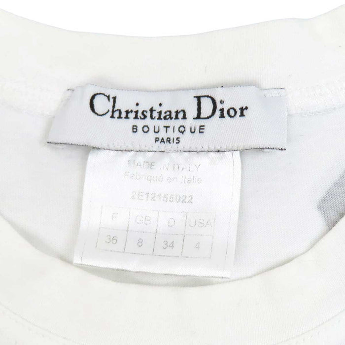 Dior 
CD ゴシック コットン クルーネック 
プリント ロゴ Tシャツ