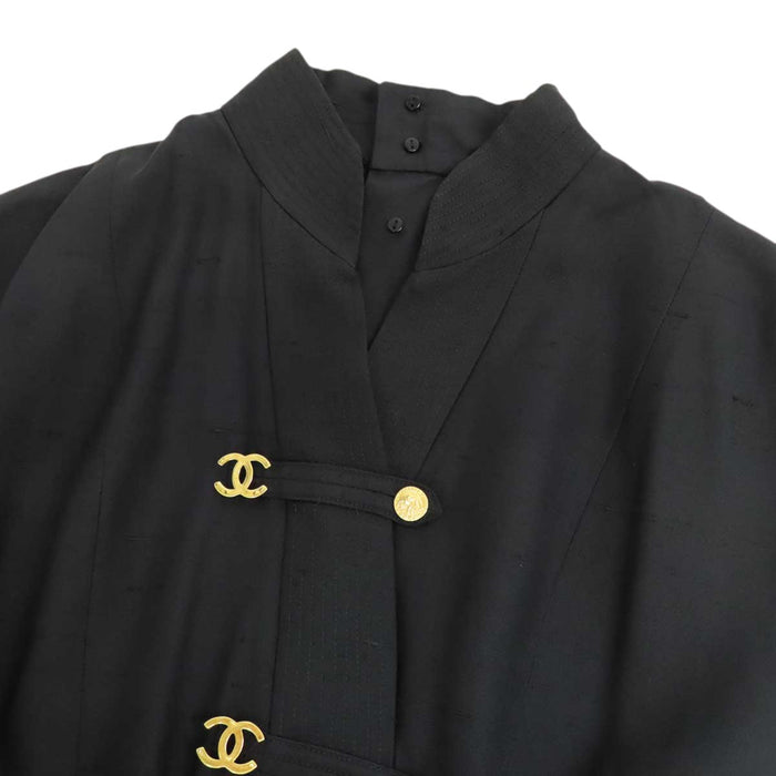 CHANEL 
COCO CC ロゴ 
ココマーク ベルト付き 半袖 ワンピース