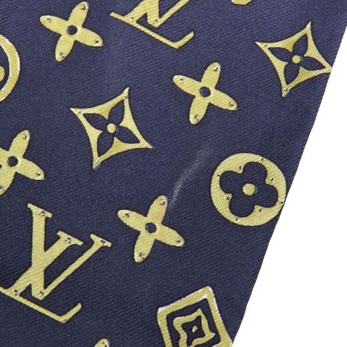 LOUIS VUITTON 
LV シルク 
バンドー モノグラム マップ スカーフ