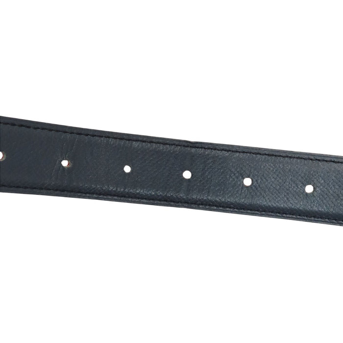 HERMES  
◯Z Stamp Leather  
Horsebit Reversible Belt