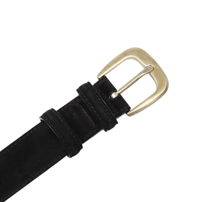 Salvatore Ferragamo  
Logo leather silver-colored metal  
Double Gancini suede belt