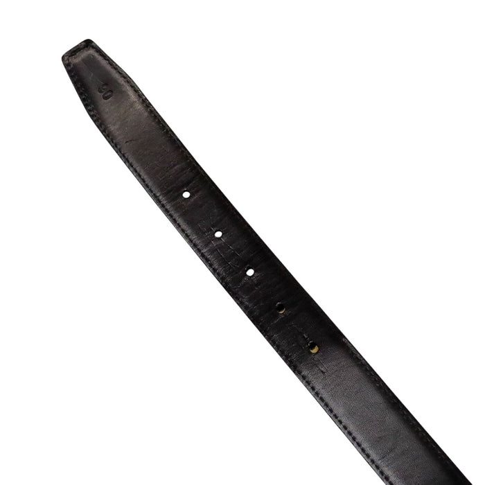 Salvatore Ferragamo  
Logo leather silver-colored metal  
Double Gancini suede belt