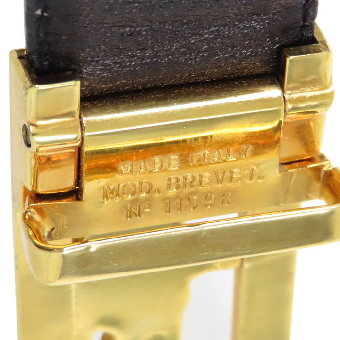 CELINE  
Logo Vintage Horse Carriage Gold Color  
Carriage Buckle Belt