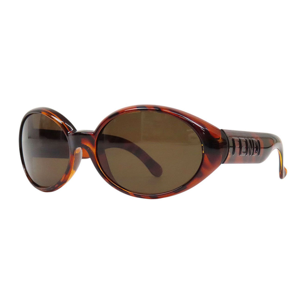FENDI Oval Logo Tortoiseshell Pattern Sunglasses– TS Trading Co., Ltd.