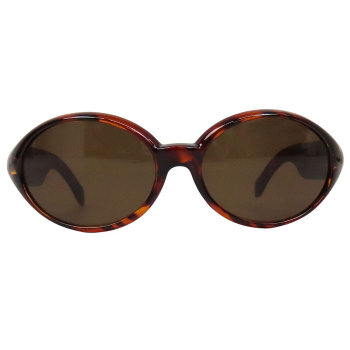 FENDI  
Oval  
Logo Tortoiseshell Pattern Sunglasses