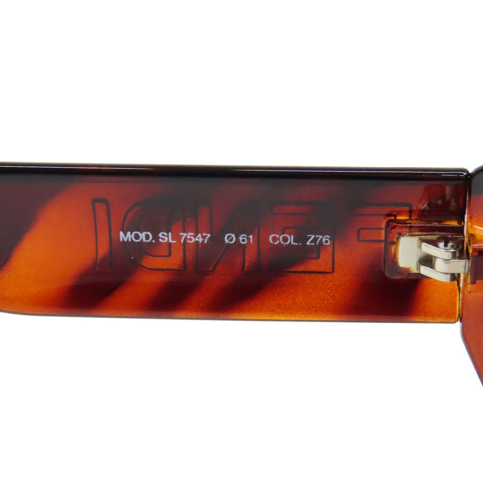 FENDI  
Oval  
Logo Tortoiseshell Pattern Sunglasses