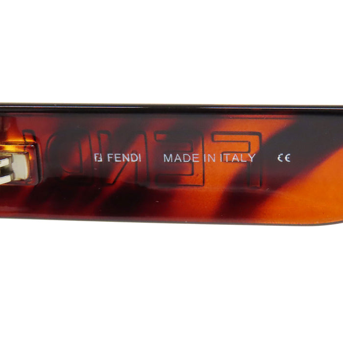 FENDI  
Oval  
Logo Tortoiseshell Pattern Sunglasses