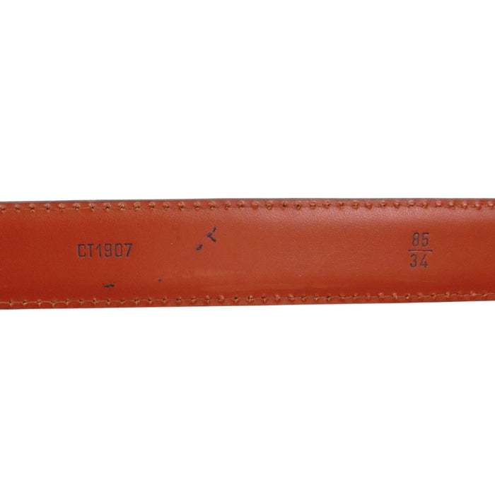LOUIS VUITTON  
LV Logo Gold Color Metal  
Epi Sangle Belt