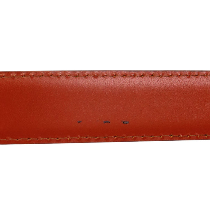 LOUIS VUITTON  
LV Logo Gold Color Metal  
Epi Sangle Belt