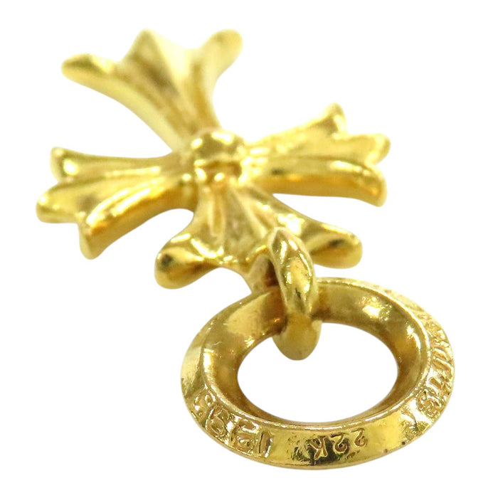 CHROME HEARTS  
TINY CH CROSS Yellow Gold with 1995 engraving  
Tiny CH Cross Charm 22K