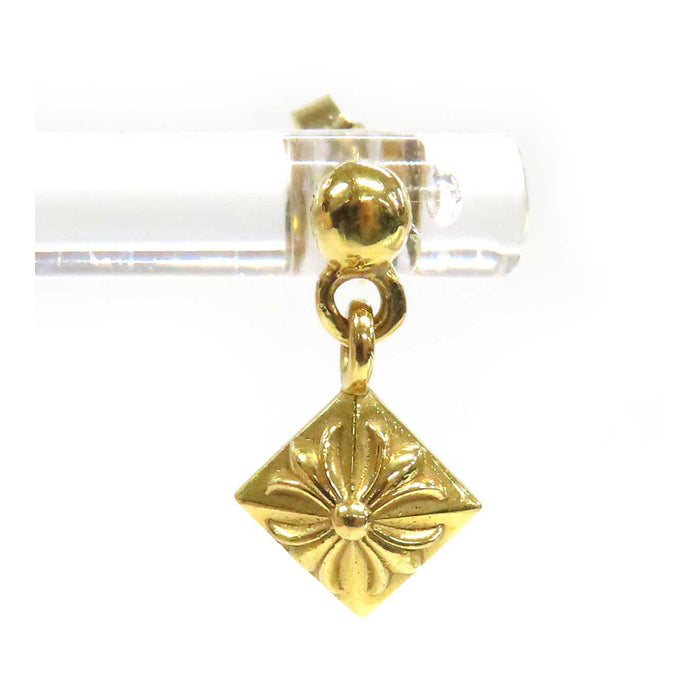 CHROME HEARTS 
CH PYRMD PLUS DROP 1 イエローゴールド 1998年刻印 
ピラミッド CHプラス ドロップ ピアス 22K