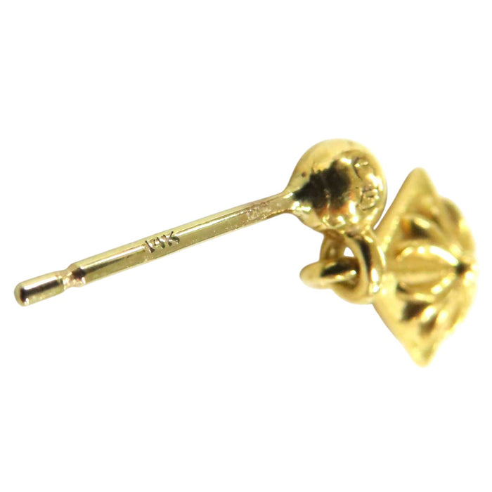 CHROME HEARTS  
CH PYRMD PLUS DROP 1 Yellow Gold 1998 Engraving  
Pyramid CH Plus Drop Earrings 22K
