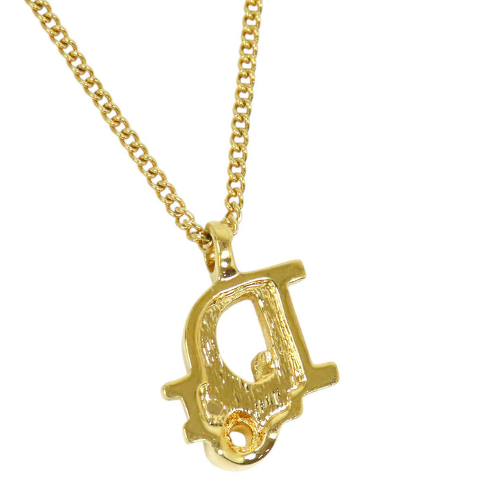 Dior
Gold-tone metal
Logo rhinestone necklace