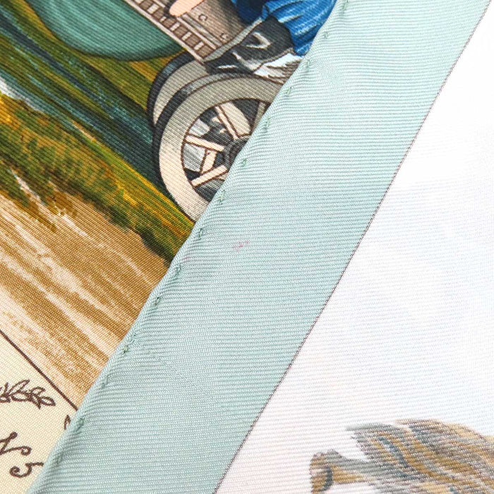 HERMES 
Carriage scarf large silk 
Carré 90 Voyages En Russie Russian travel