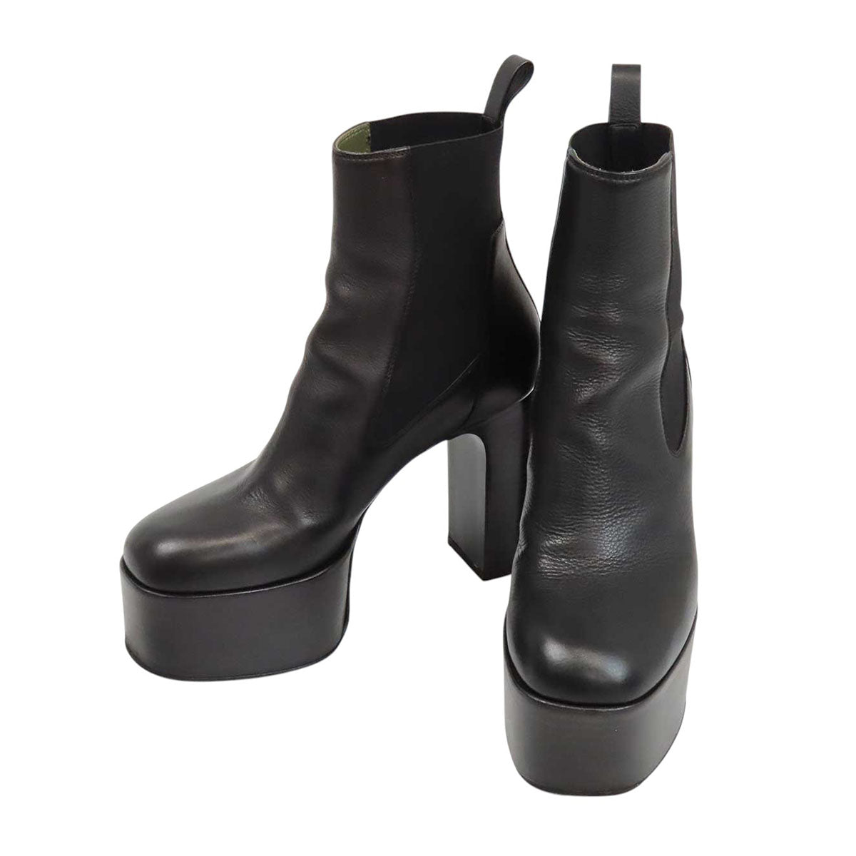 Rick Owens サイドゴア ハイヒール LEATHER KISS BOOTS レザー キス