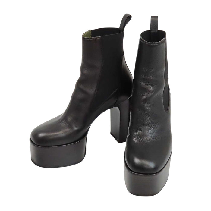 Rick Owens 
サイドゴア ハイヒール 
LEATHER KISS BOOTS レザー キス ブーツ