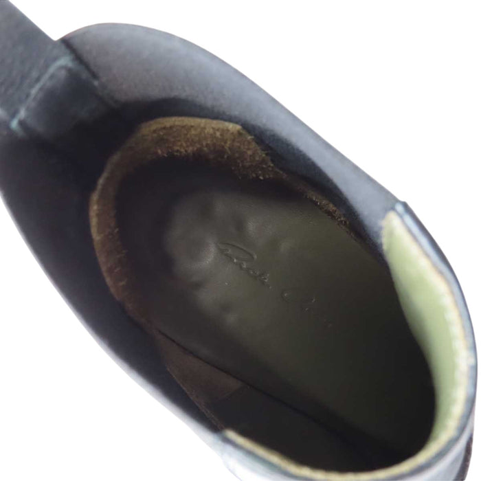 Rick Owens  
侧边松紧高跟鞋  
LEATHER KISS 靴子 皮革吻靴