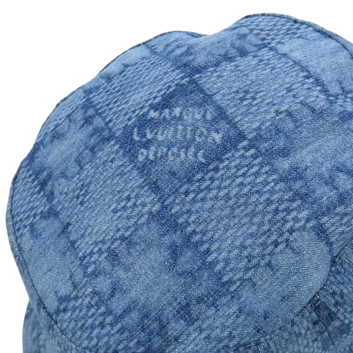 LOUIS VUITTON 
LV ロゴ 刺繍 デニム コットン 
スプラッシュ ダミエ リバーシブル バケットハット