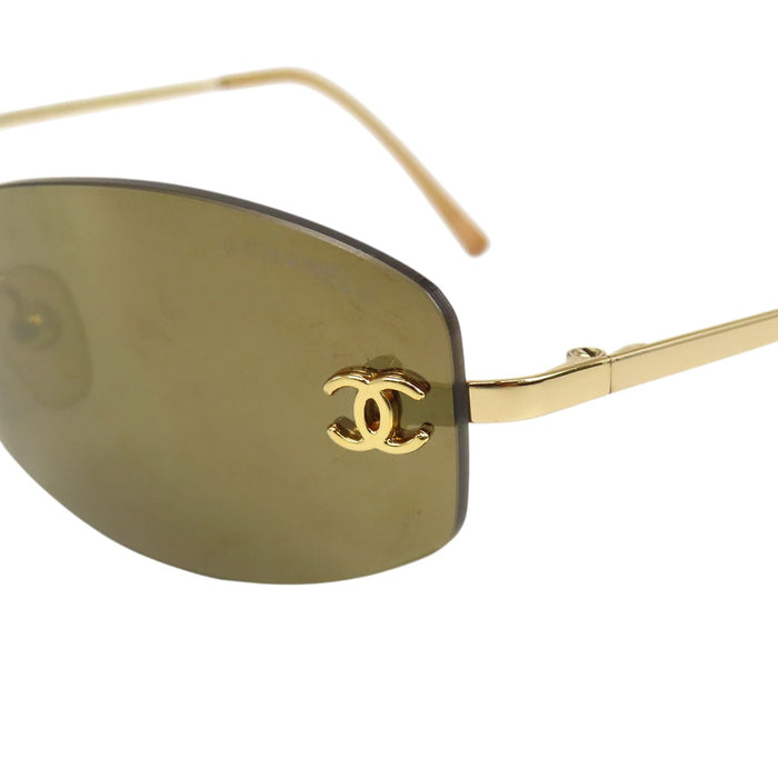 CHANEL 
COCO CC ロゴ スクエア 
ココマーク リムレス サングラス