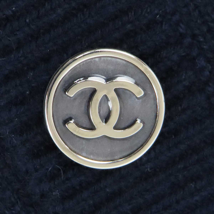 CHANEL 
COCO CC ココボタン クローバー アイコン 
ココマーク カシミヤ 半袖 ニット