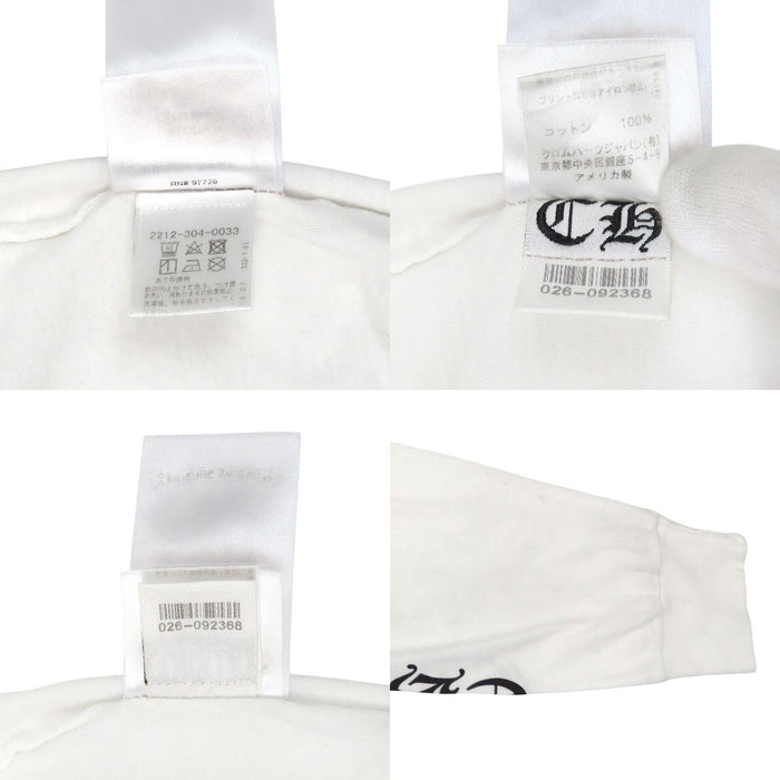 CHROME HEARTS  
CH FUCK YOU Cotton  
Scroll Label Sleeve Logo Long Sleeve T-Shirt