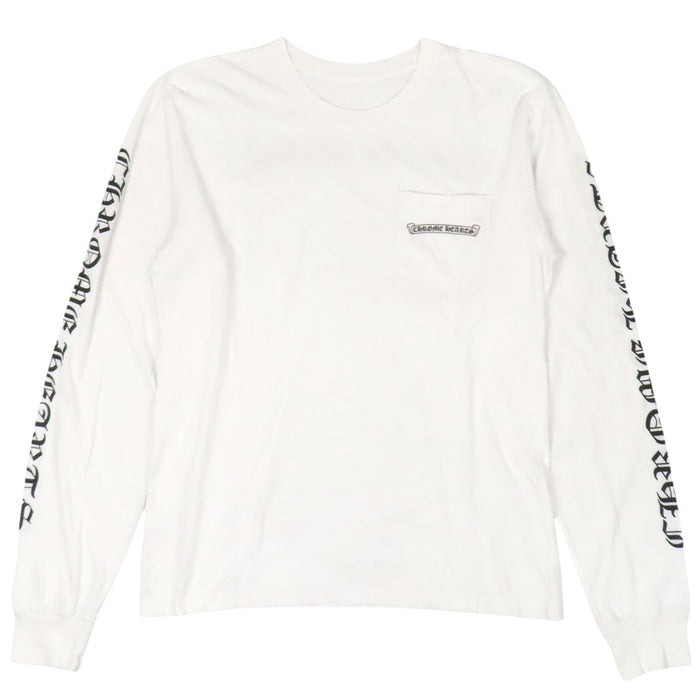CHROME HEARTS  
CH FUCK YOU Cotton  
Scroll Label Sleeve Logo Long Sleeve T-Shirt