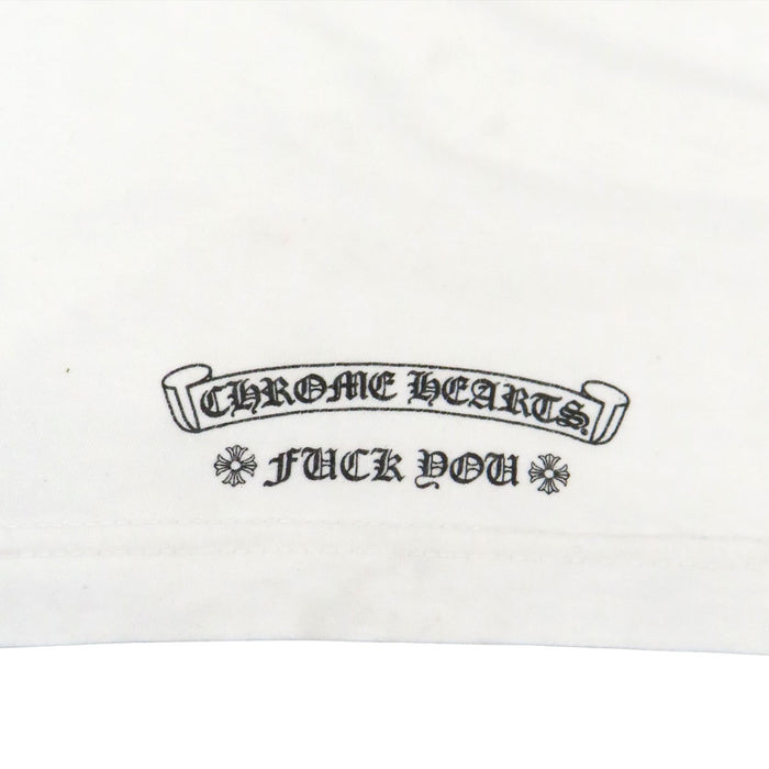 CHROME HEARTS  
CH FUCK YOU Cotton  
Scroll Label Sleeve Logo Long Sleeve T-Shirt