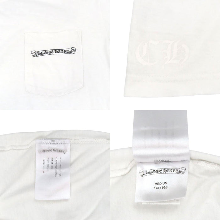 CHROME HEARTS  
CH FUCK YOU Cotton  
Scroll Label Sleeve Logo Long Sleeve T-Shirt