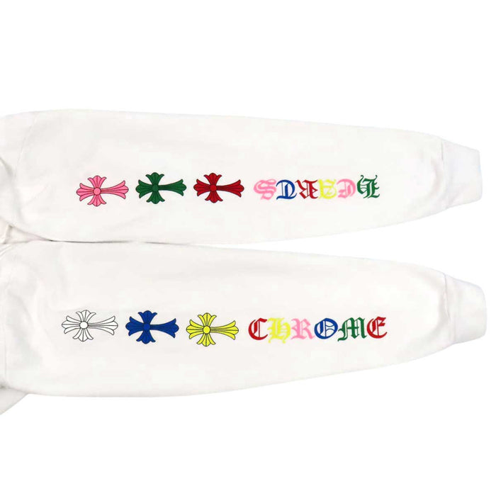 CHROME HEARTS 
CH MLTCOL CEM CRS HD PLVR スウェット コットン 裏起毛 
マルチ セメタリー クロス プリント フーディ