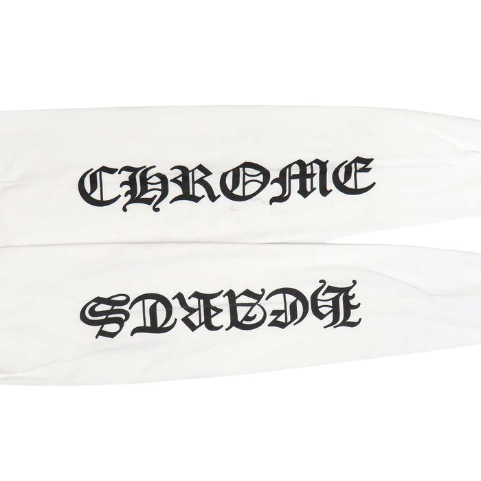 CHROME HEARTS  
CH col rond coton étiquette scroll logo bras  
T-shirt manches longues avec logo col et poche