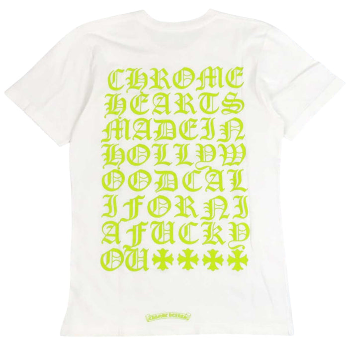 CHROME HEARTS 
CH MADE IN HOLLYWOOD ネオン コットン 
ホースシュー バック 英字 プリント Tシャツ
