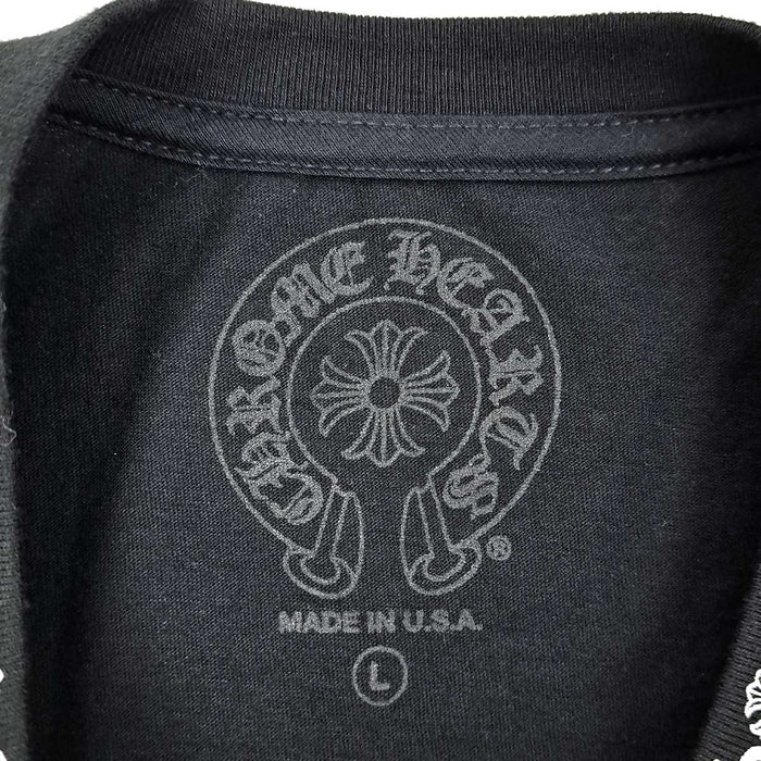 CHROME HEARTS  
CH T恤 1 领口标志 棉质  
领口标志印花T恤