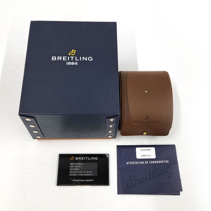 BREITLING 
Super Avenger II 
With box and warranty